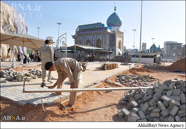 فراهم شدن مکانی مناسب برای زائران حرم امام حسین(ع)