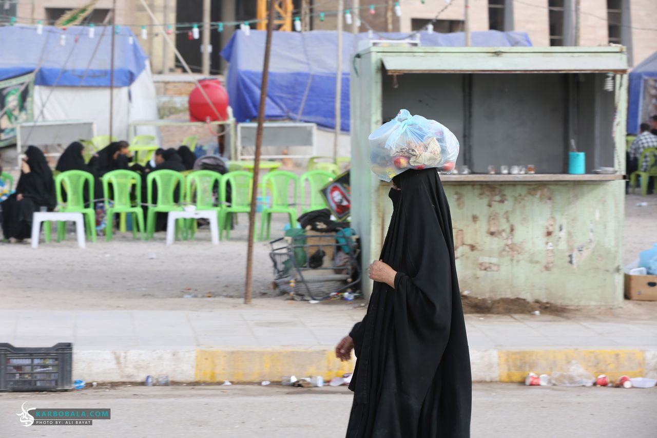 گزارش تصویری از حضور زنان در پیاده روی اربعین
