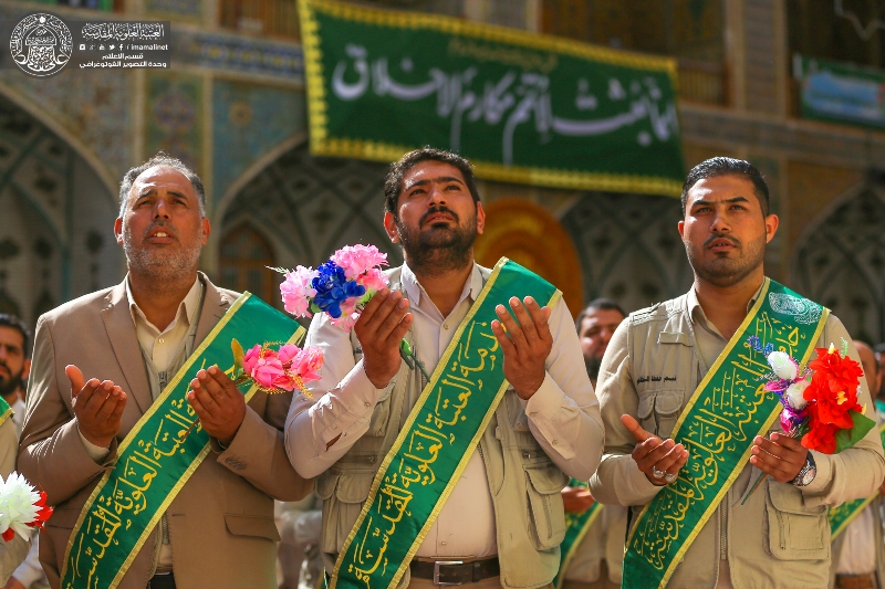 تصاویر جشن میلاد امام حسین (ع) در حرم امام علی (ع) 