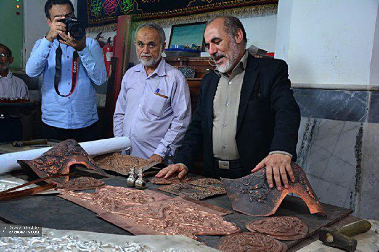 گزارش تصویری از کارگاه ساخت ضریح خیمه‌گاه امام حسین (ع)