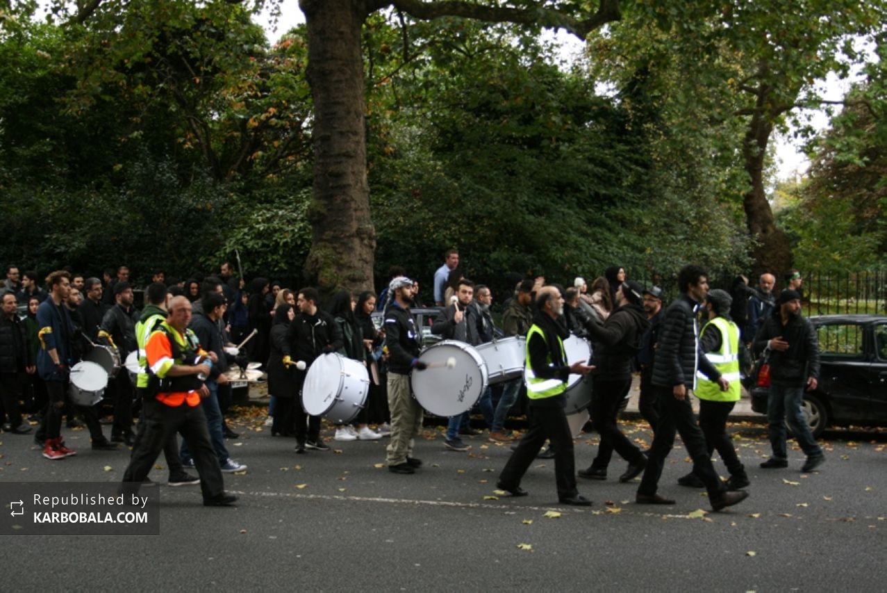 گزارش تصویری از راهپیمایی روز عاشورا در لندن
