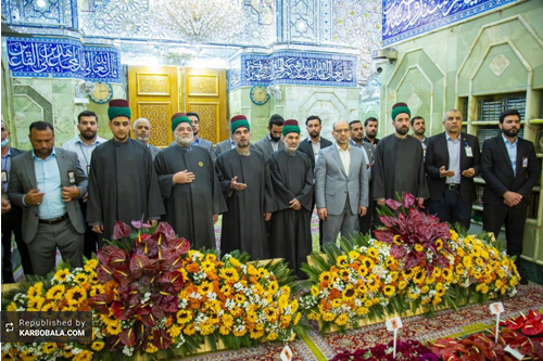 گل‌آرایی ضریح حضرت اباالفضل (ع) / گزارش تصویری