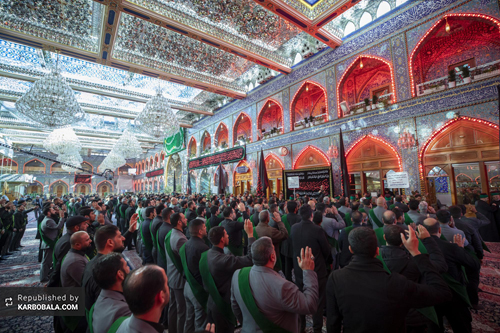 گرامیداشت سالروز شهادت امام هادی (ع) توسط خادمان حرمین کربلا/ گزارش تصویری