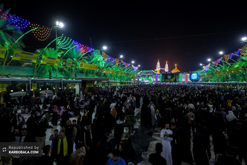 سرور زائران آستان حسینی در آستانه ولادت حضرت علی اکبر (ع) گزارش تصویری