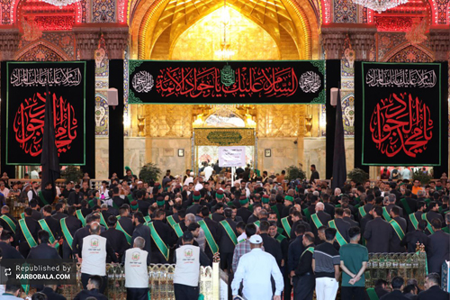 تجمع باشکوه عزاداران در آستان حسینی / گزارش تصویری