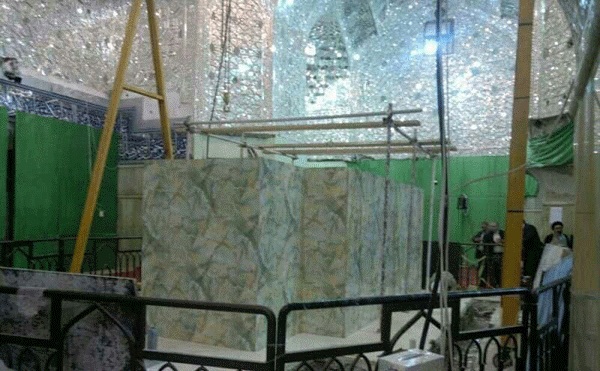 گزارش تصویری از بازسازی مضجع مبارک سیدالشهدا (علیه السلام)
