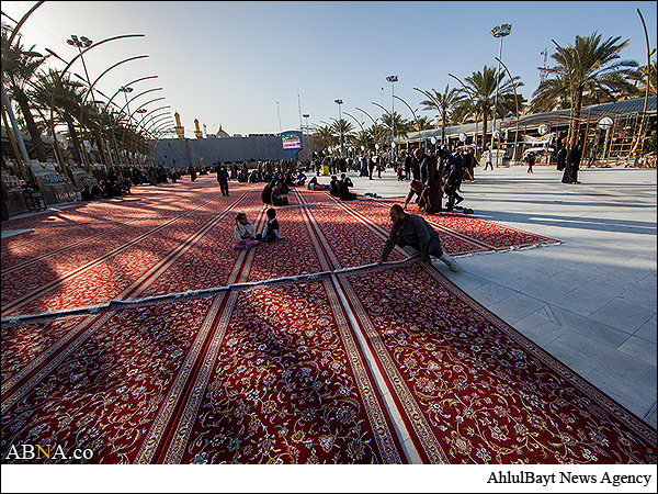 بین‎الحرمین مفروش شد / گزارش تصویری