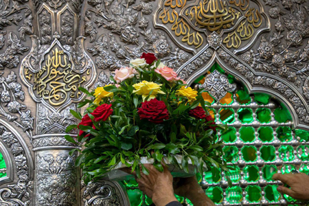 شستشو و گل‌آرایی حرمین کربلای معلی / گزارش تصویری