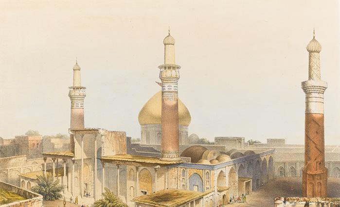 نگاره‌ای 150 ساله از حرم حضرت امام حسین (ع) + تصویر