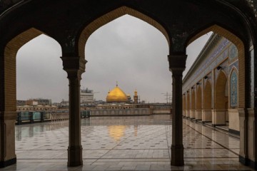 زیر چتر پدر امت؛ نجف اشرف غرق در باران رحمت الهی